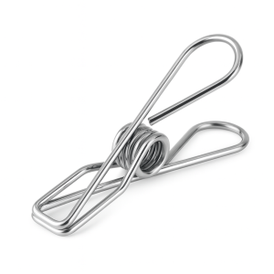 Metal Clothes Pegs (40 Pack) – Heavy Duty, Rust-Proof, Strong Grip Laundry Clips for Washing Line, Food Bags, Towels, Crafts & Office Use – Long-Lasting Stainless Steel Pegs with Storage Bag